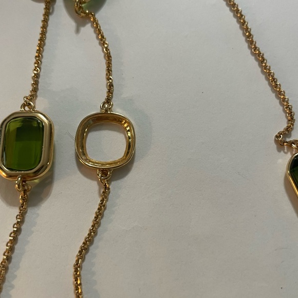 My Flat in London Gold Necklace with Multi-Colored Stones - Picture 8 of 11